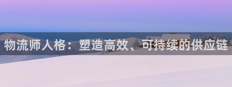 多多28官网下载：物流师人格：塑造高