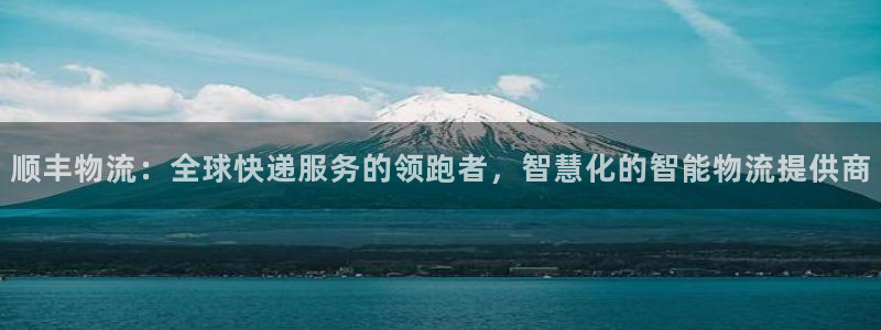 多多28注册网页:顺丰物流:全球快递